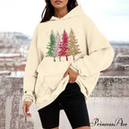 Loose Pullover Four Christmas Tree Crewneck New Autumn Christmas Hoodie