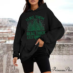 Loose Pullover Four Christmas Tree Crewneck New Autumn Christmas Hoodie