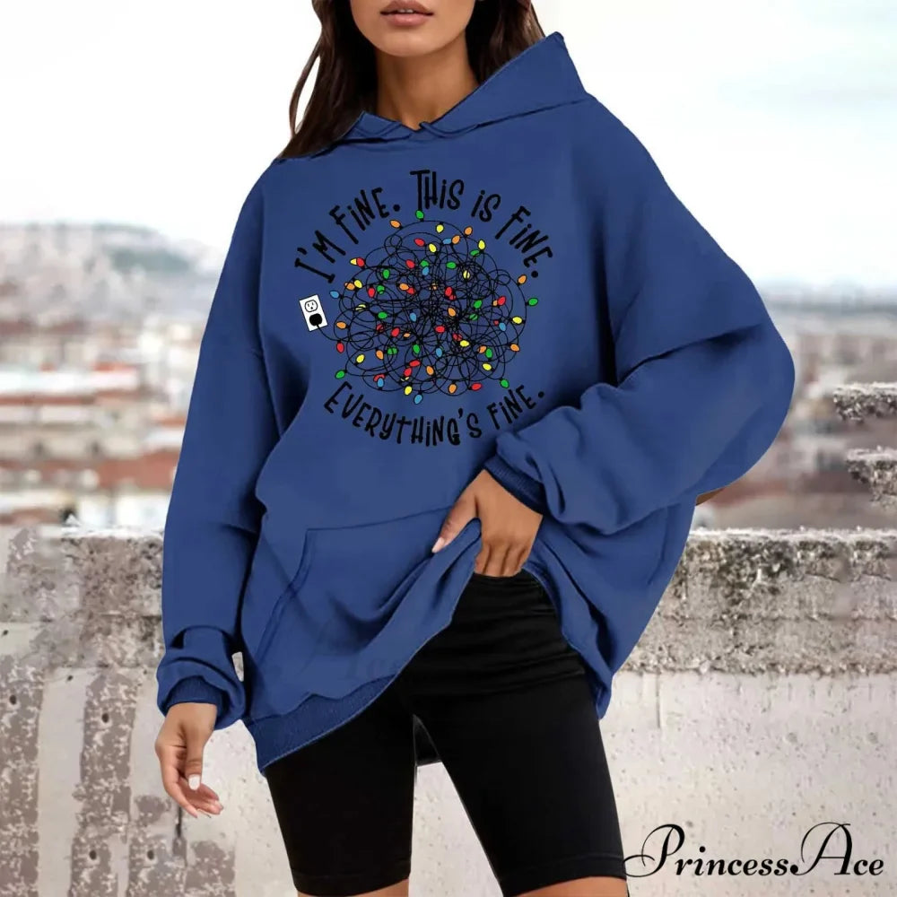 Loose Pullover Four Christmas Tree Crewneck New Autumn Christmas Hoodie