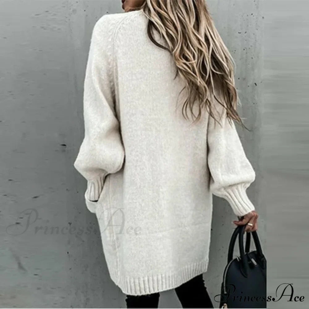 Loose Solid Casual Cardigan