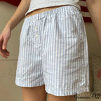 Loose Striped Retro Lounge Short