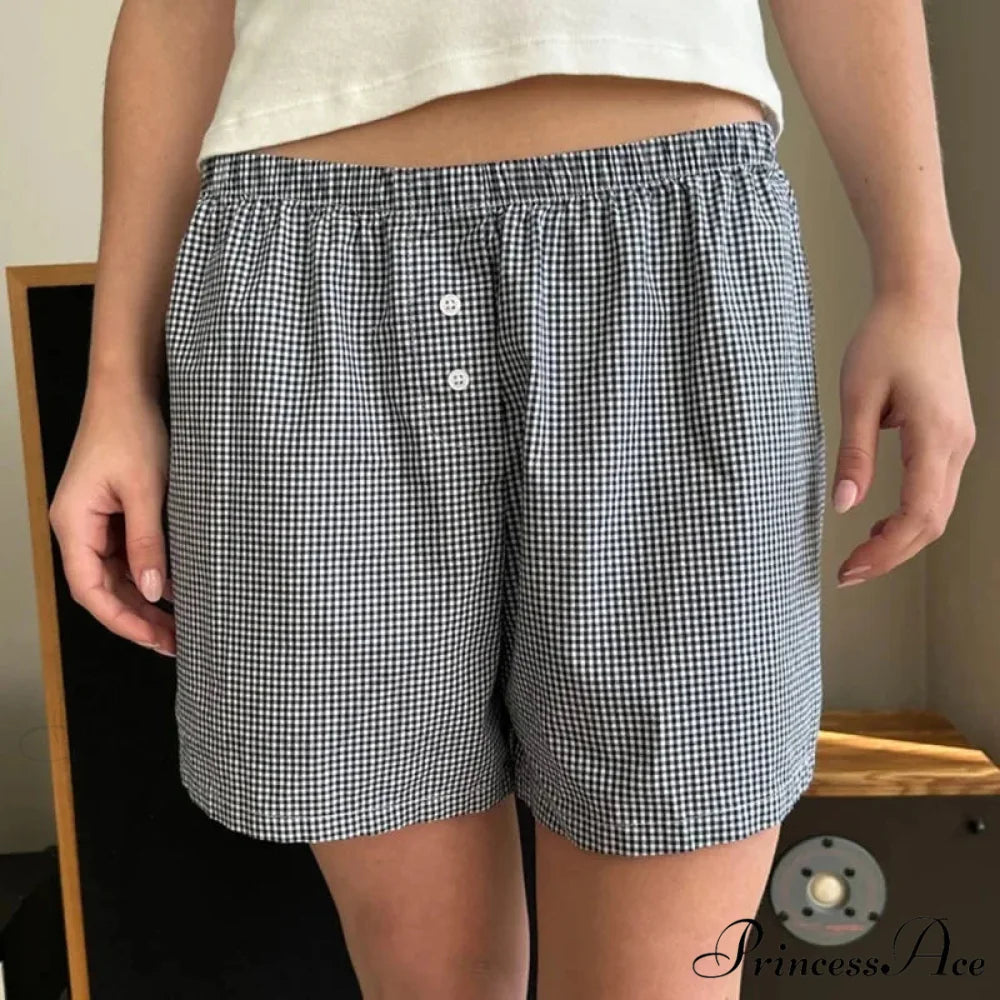 Loose Striped Retro Lounge Short
