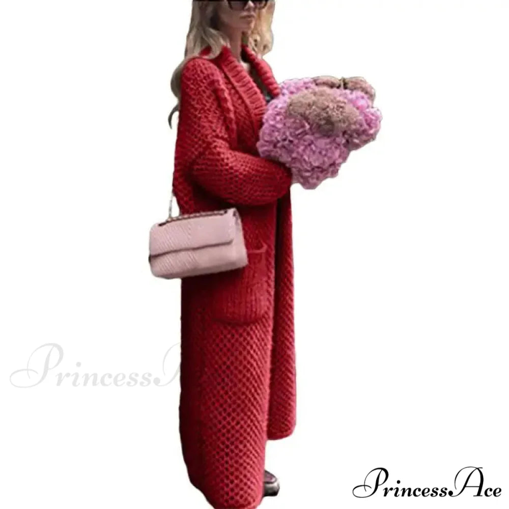 Low Collar Knitted Sweater