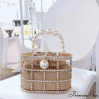 Luxurious Pearls Beaded Wedding Party Evening Bag