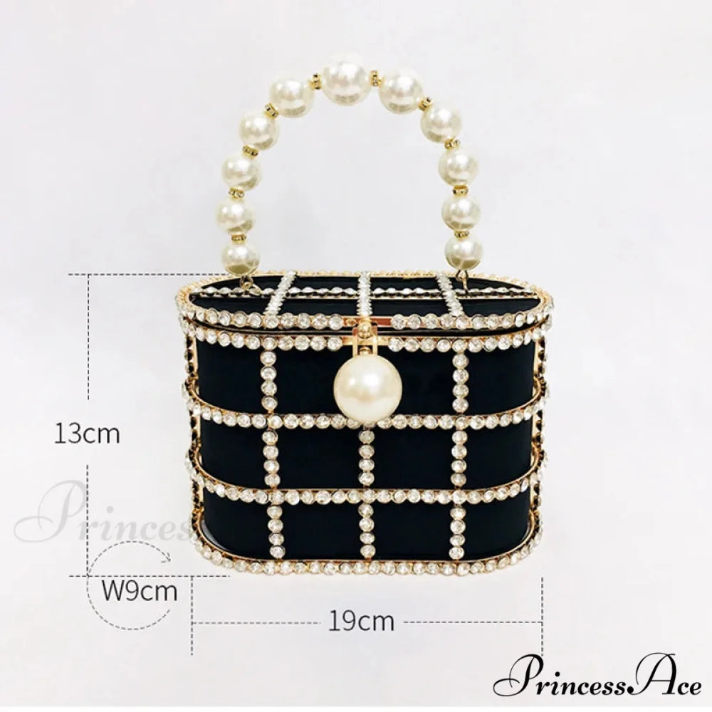 Luxurious Pearls Beaded Wedding Party Evening Bag