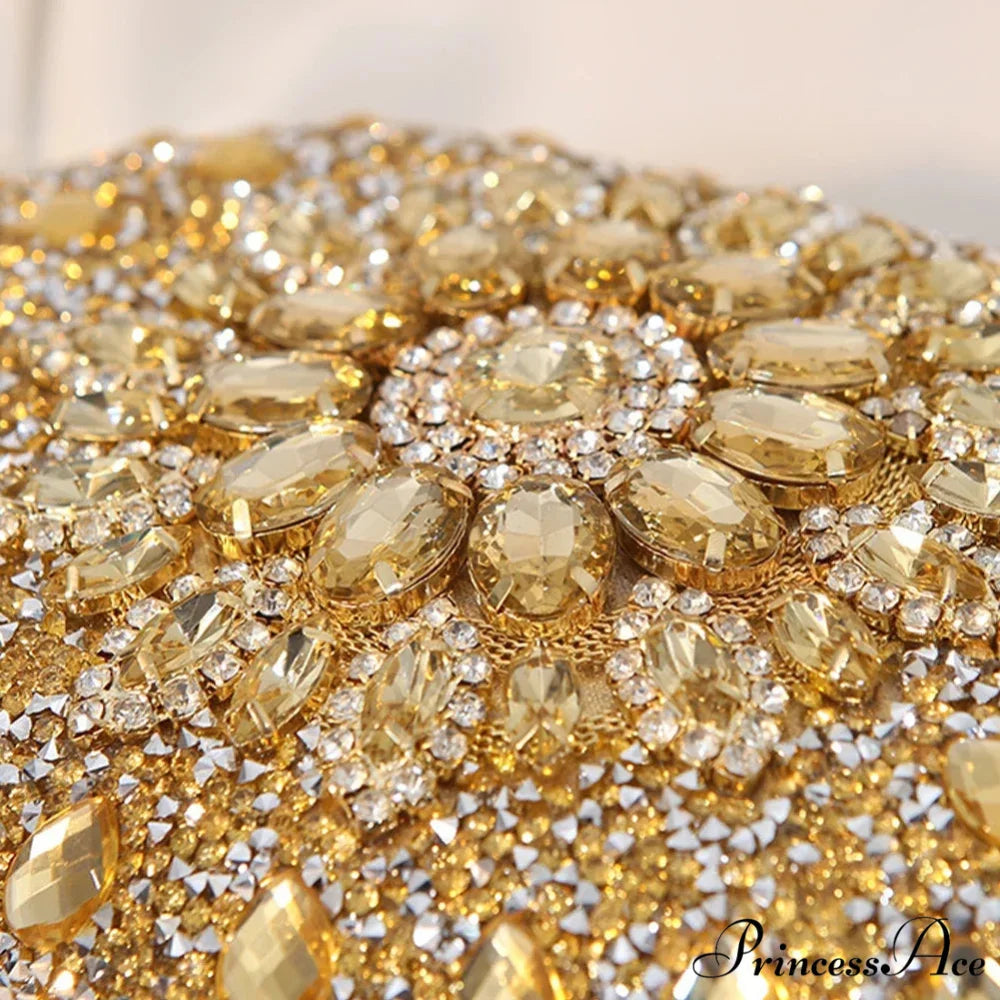 Luxurious Sparkling Crystal Clutch Evening Wedding Party Purse