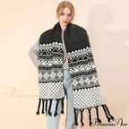 Luxury Plaid Cashmere Long Bandana Pashmina Scarf for Women