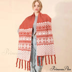 Luxury Plaid Cashmere Long Bandana Pashmina Scarf for Women