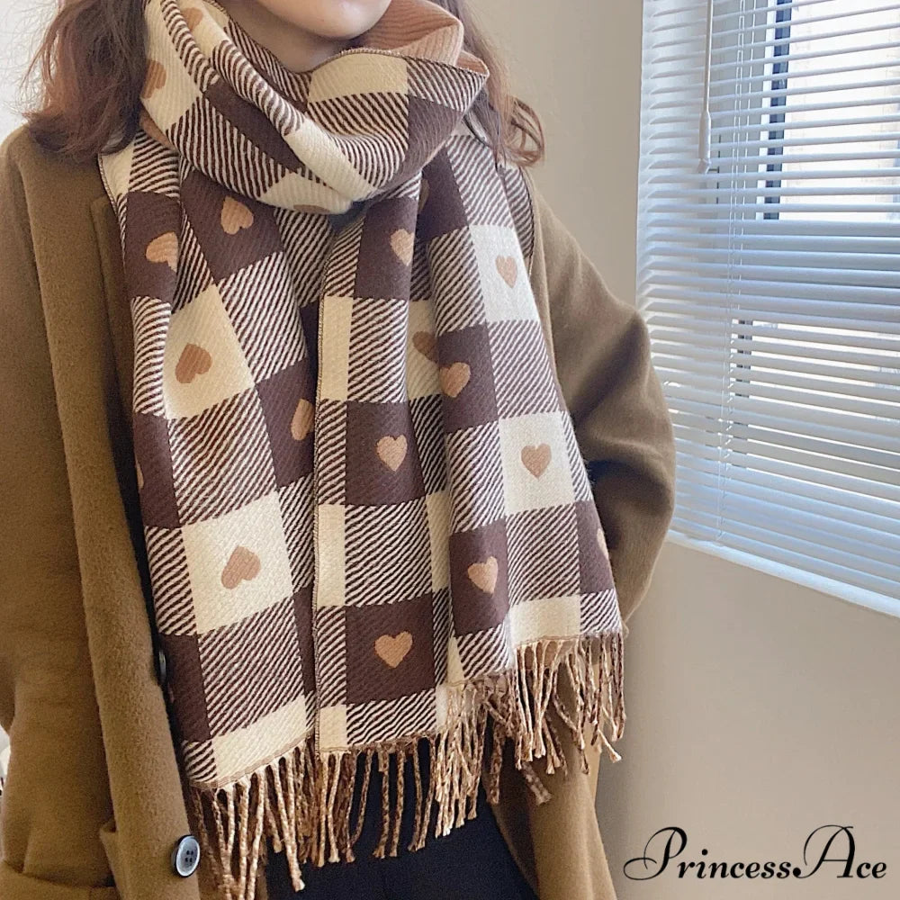 Luxury Winter Cashmere Pashmina Blanket Scarf for Women