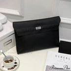 Lychee Design PU Leather Envelope Clutch