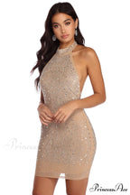 Lyla Formal Heat Charming Stone Mini Dress