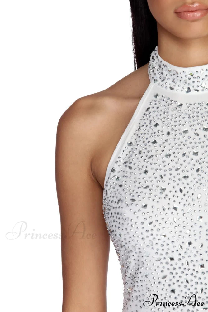 Lyla Formal Heat Charming Stone Mini Dress