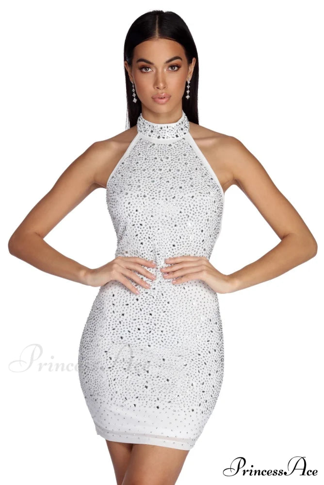 Lyla Formal Heat Charming Stone Mini Dress