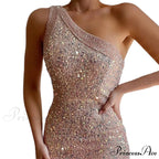 Lyla Formal One Charming Shoulder Sequin Dress