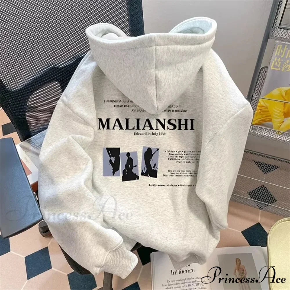 Main Street Correspondence Print Urban Music Hoodie