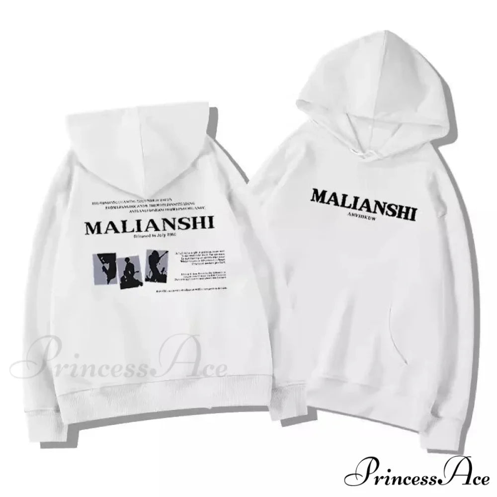 Main Street Correspondence Print Urban Music Hoodie