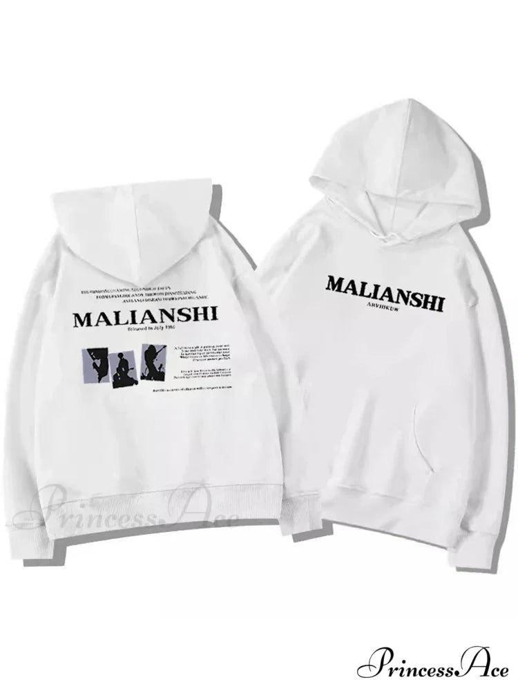 Main Street Correspondence Print Urban Music Hoodie