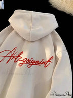 Main Street Correspondence Printed Generously Sized Hoodie