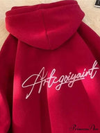 Main Street Correspondence Printed Generously Sized Hoodie