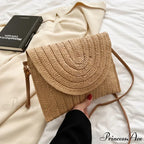 Maize Sheath Interlace Straw Pouch Wristlet