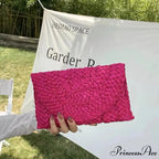 Maize Sheath Interlace Straw Pouch Wristlet