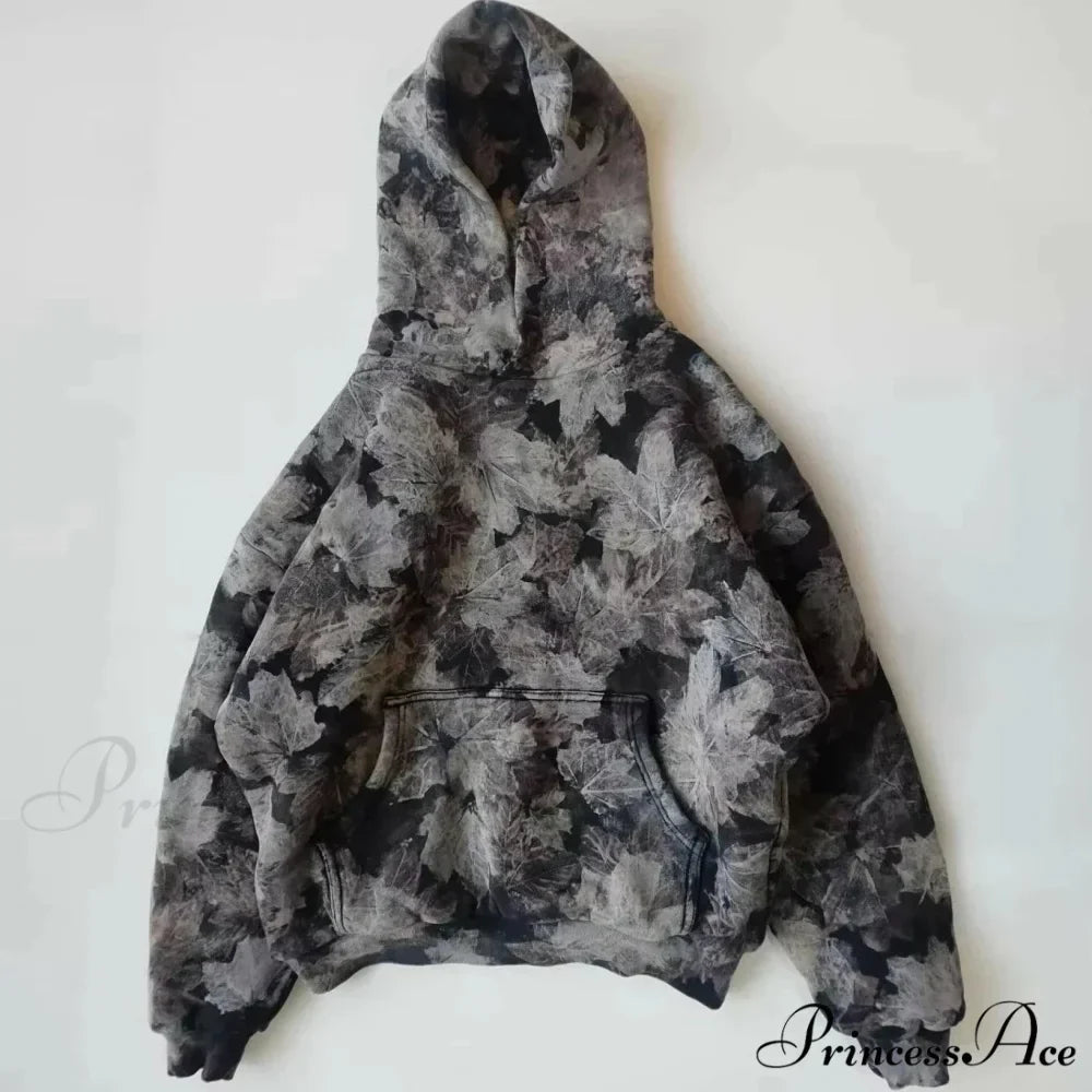 Maple Leaf Visual Pullover Hoodie