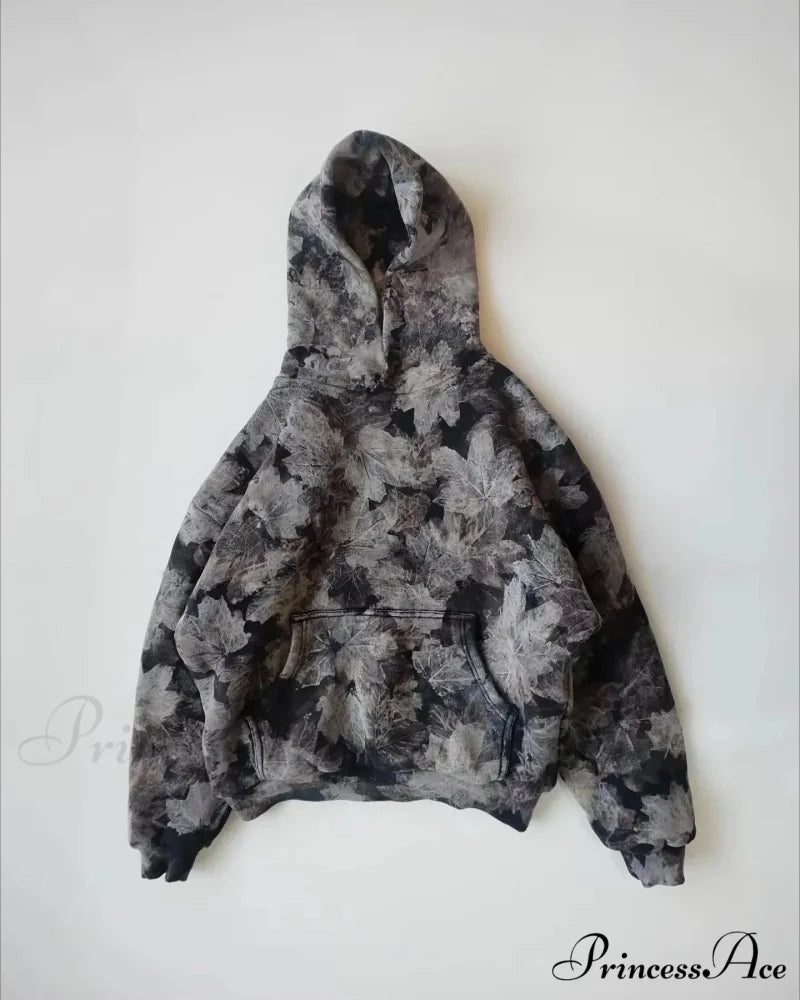 Maple Leaf Visual Pullover Hoodie