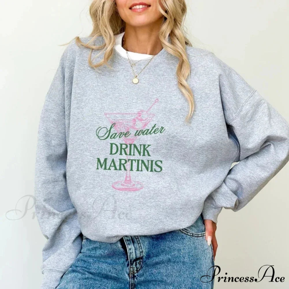 Martini Save Water Dirty Cocktail Funny Tini Time Christmas Hoodie