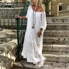 Maxi Long Summer O Neck Dress