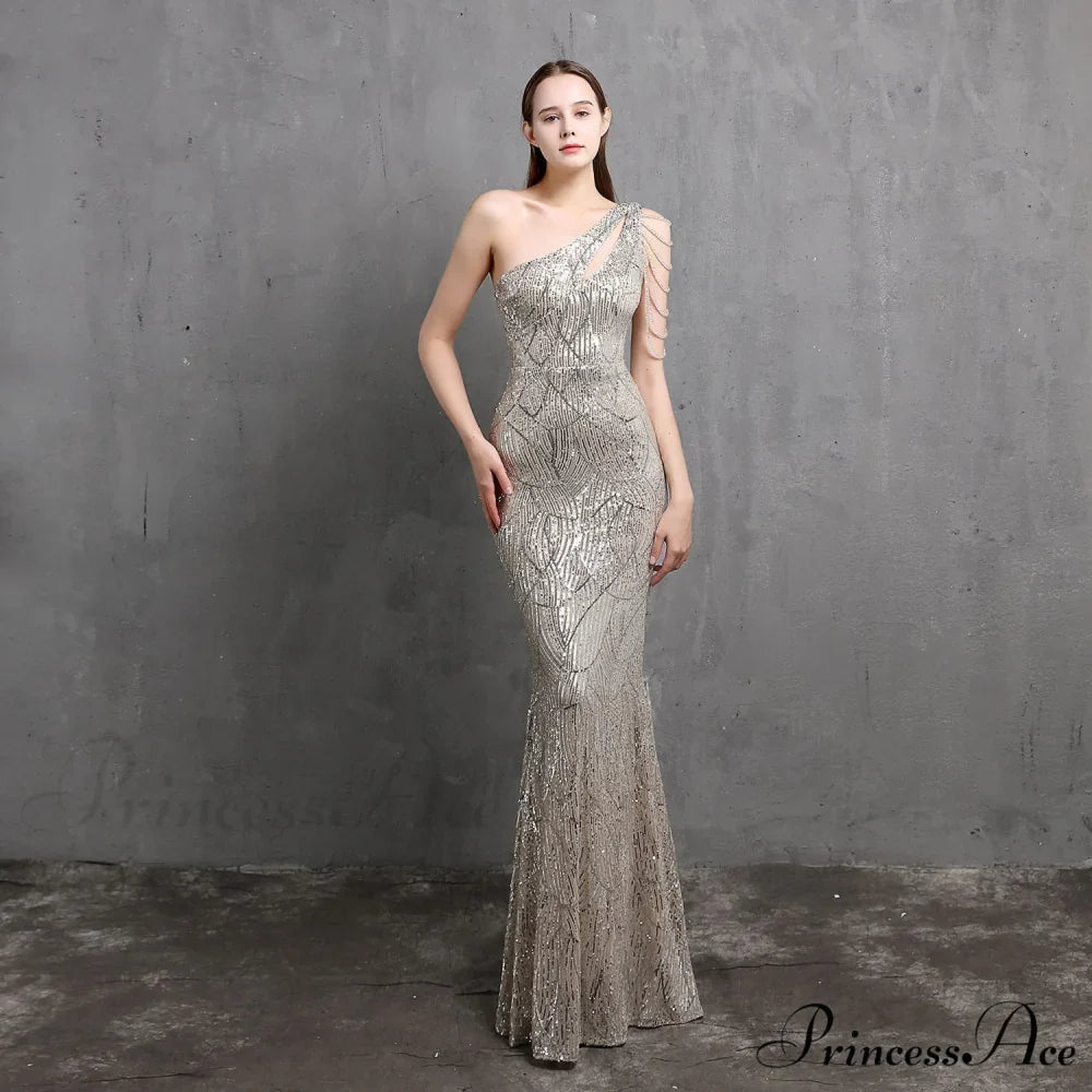 Mayven One Stylish Shoulder Formal Dress