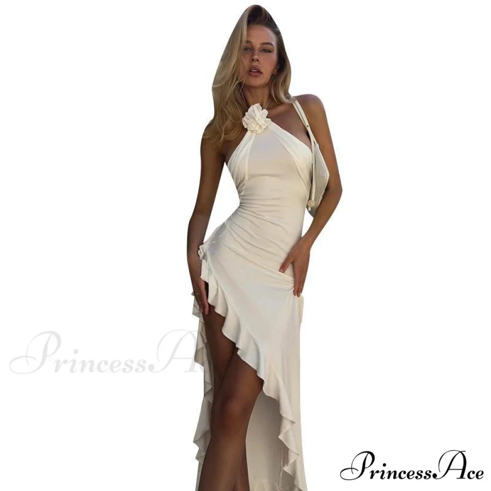 Meadow Formal Open Charming Back Ruffled Dress