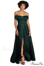 Megan Taffeta Off Charming The Shoulder Ball Gown