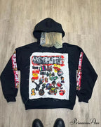 Mended Pullover Sweatshirt Hoodie