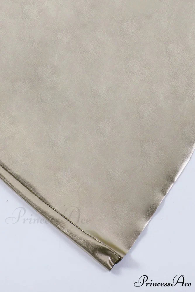 Mental Coating Tie-straps Backless Dress