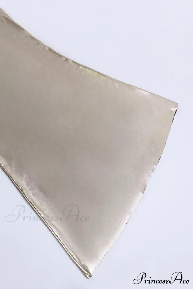 Mental Coating Tie-straps Backless Dress