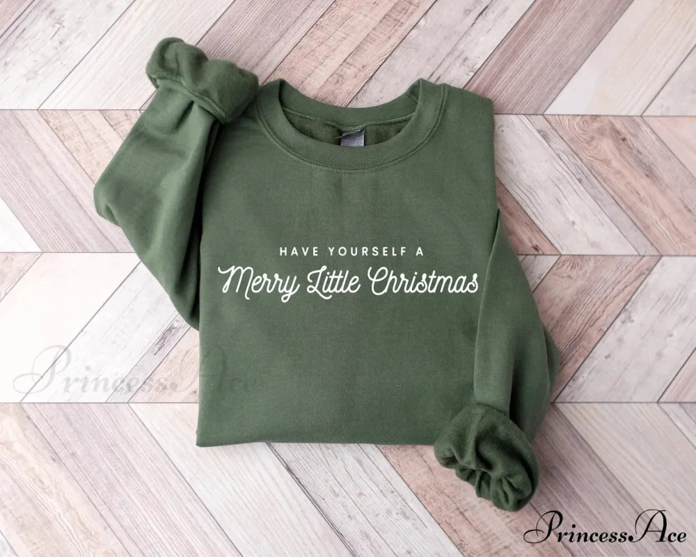 Merry Little Christmas Voguish Campus All-match Female Christmas Hoodie