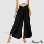 Mesh Frilled Folded Warm-weather Trousers