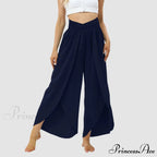 Mesh Frilled Folded Warm-weather Trousers