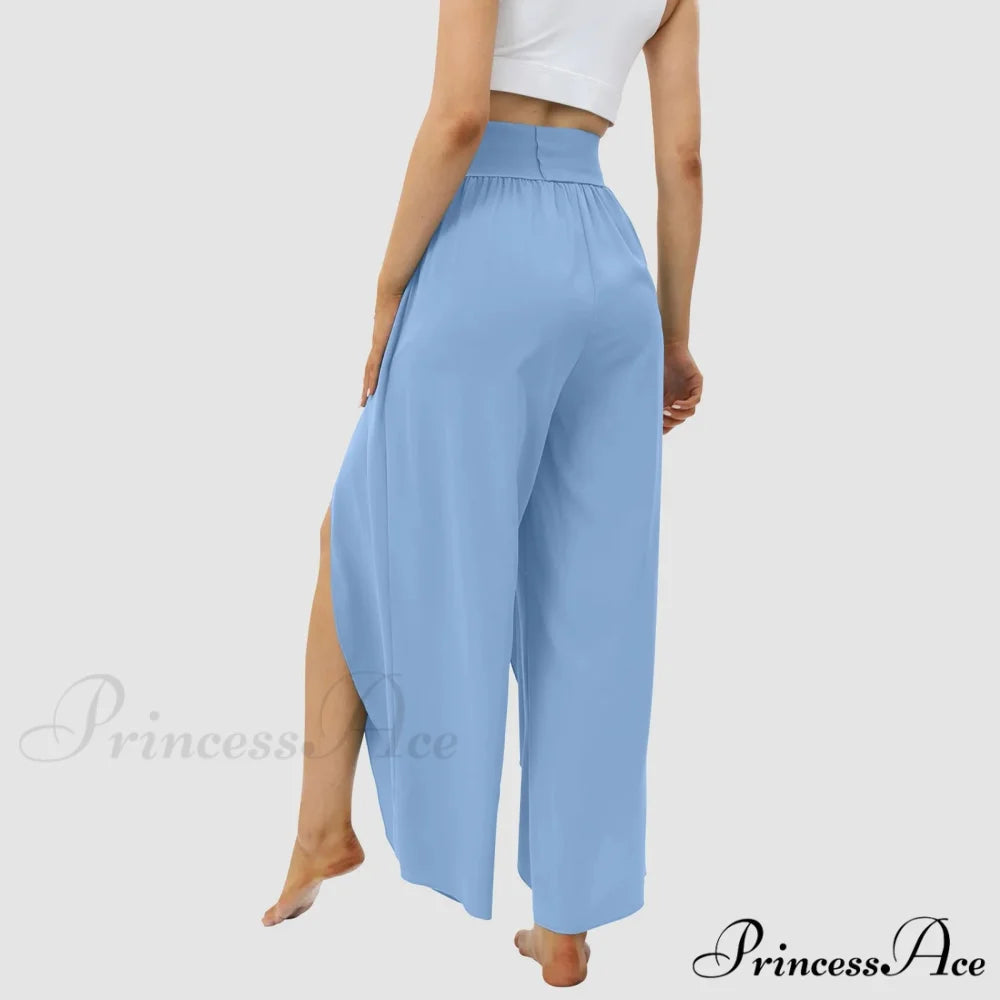 Mesh Frilled Folded Warm-weather Trousers