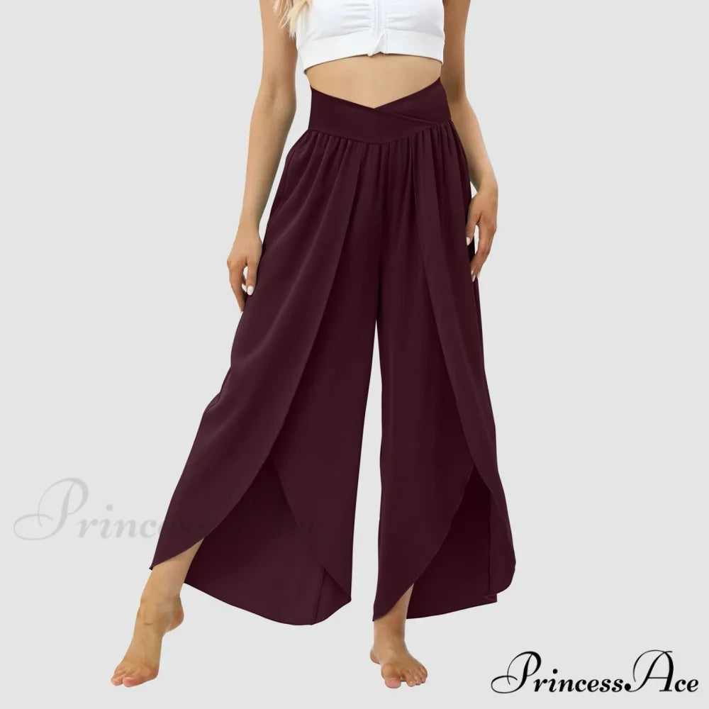 Mesh Frilled Folded Warm-weather Trousers