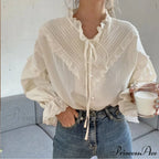 Mesh Hollow-Out Extended Sleeve Top