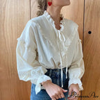 Mesh Hollow-Out Extended Sleeve Top