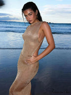 Mesh Patchwork Mini Party Dress