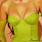 Mesh Straps Short Dress