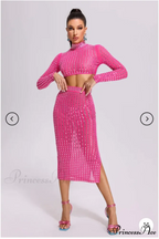 Mesh Top Skirt Sparkling Party Dress