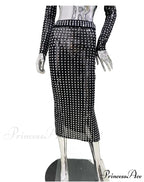 Mesh Top Skirt Sparkling Party Dress