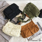Messenger Spacious Capacity Canvas Crossbody