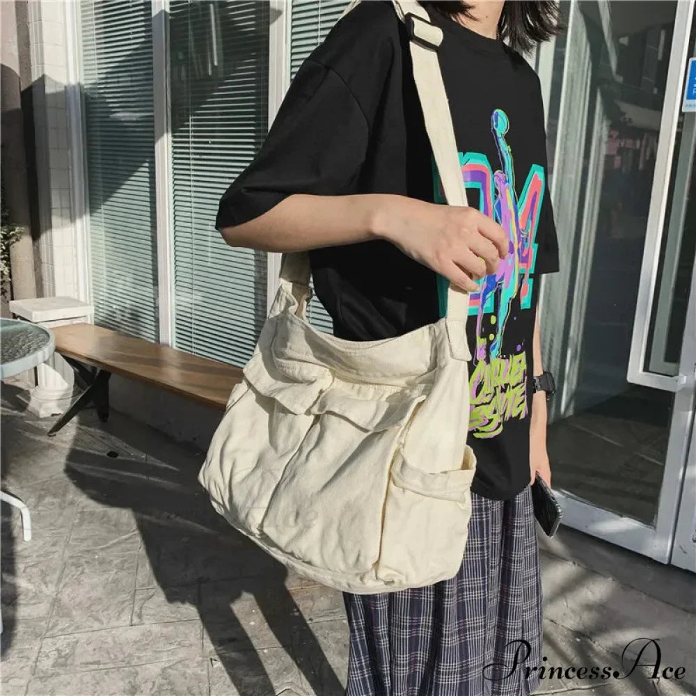 Messenger Spacious Capacity Canvas Crossbody