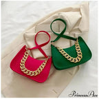 Metal Chain Shoulder Handbag Stylish Clutch
