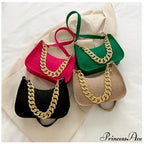 Metal Chain Shoulder Handbag Stylish Clutch